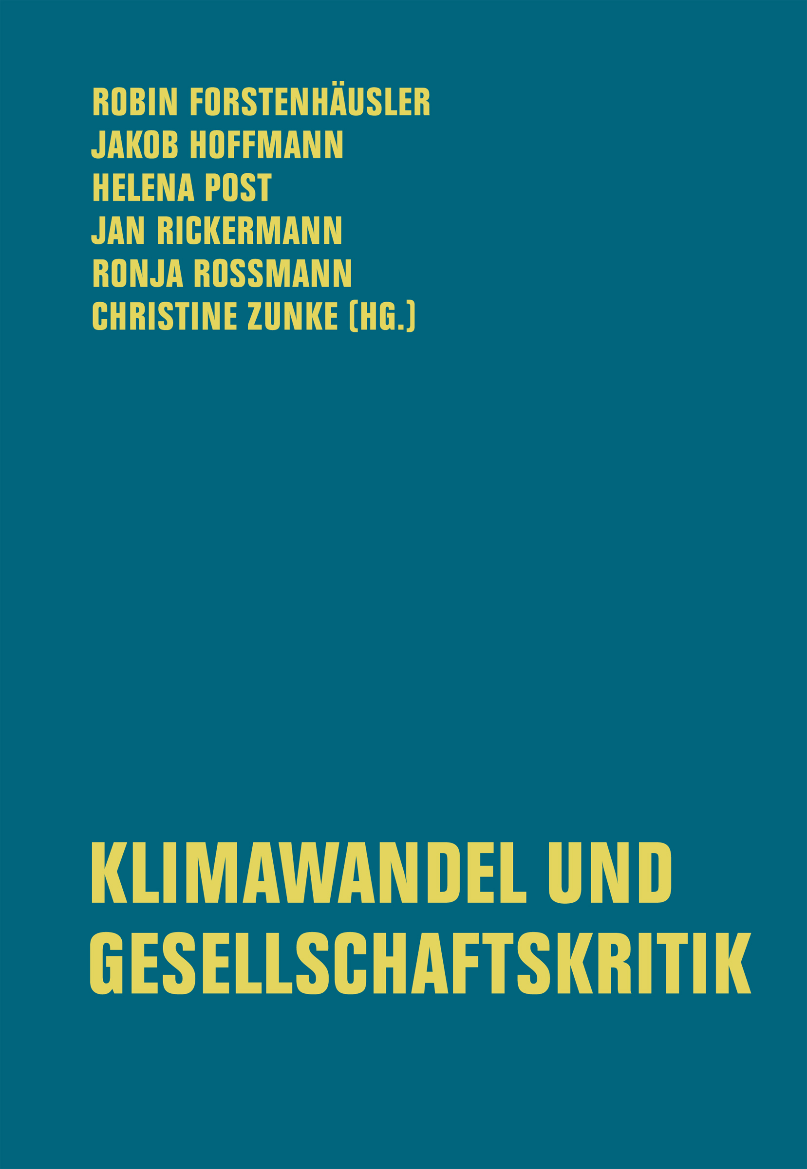 Buchcover "Klimawandel und Gesellschaftskritik"