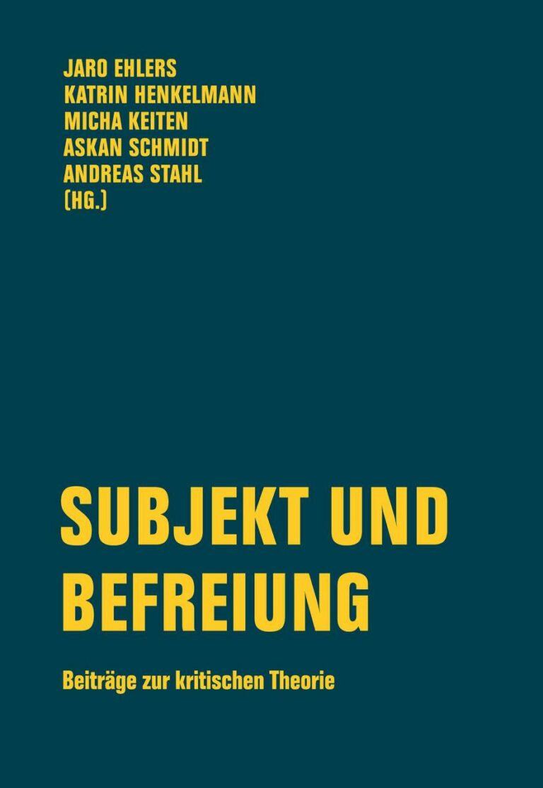 Buchcover "Subjekt und Befreiung"